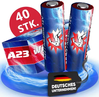 Produktbild von 40 x Wilhelm A23 12V Wilhelm Alkaline Batterien MN21 V23GA 23A L1028 12 Volt 55 mAh