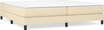 Produktbild von vidaXL Boxspringbettgestell Creme 200x200 cm Stoff