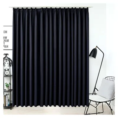 Produktbild von Verdunkelungsvorhang mit Haken, Schwarz, 290 x 245 cm