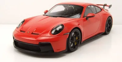 Produktbild von Minichamps 117069000 Porsche 911 (992) GT3 2021 orange mit schwarzen Felgen 1:18
