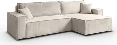 Produktbild von Gepolstertes Ecksofa CARLOS XL Cord Poso 100