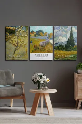 Immagine prodotto di Wallity, Ersycnvs16 - 50 x 70, quadro decorativo su tela (3 parti), multicolore, 100% TELA, 50 x 70 cm