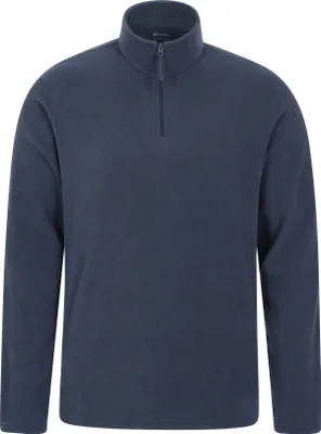 Image de Mountain Warehouse - Haut en polaire "Camber II" avec demi-zip pour homme MW830 (XXL) (Bleu marine)