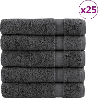 Produktbild von Premium-Badetücher SOLUND 25 Stk. Anthrazit 100x150 cm 600 g/m²