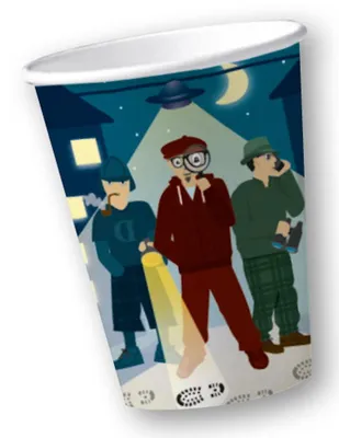 Produktbild von 8 Detektivabenteuer Becher 250ml