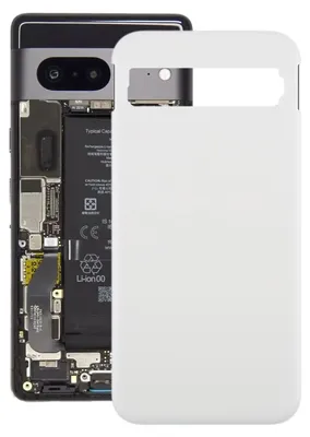 Image de Couvercle de batterie de rechange pour Google Pixel 8a, couleur argent