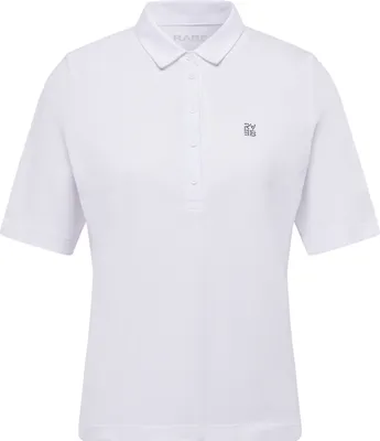Produktbild von Rabe T-Shirt mit klassischem Polokragen und Knopfleiste, Halbarm, Weiß, Größe 44