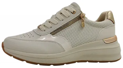 Produktbild von s.Oliver sportlicher Schnürer Beige in Gr. 36