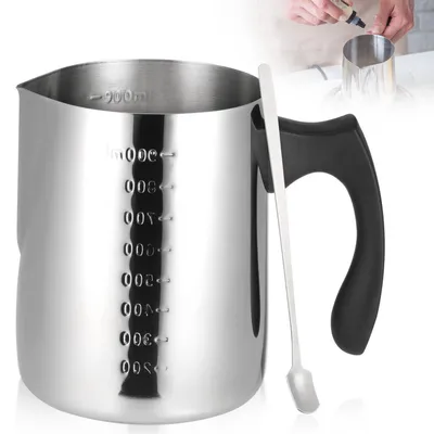 Produktbild von Kerzenwachs Schmelztopf 900 ml Edelstahl mit Graduierung und Löffel