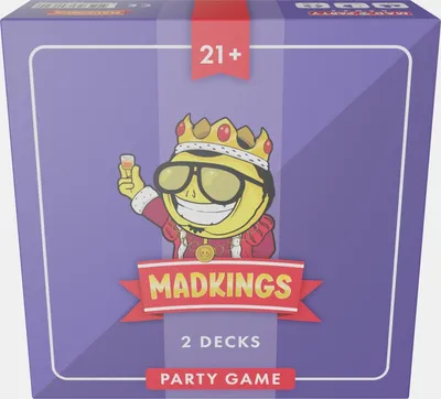 Produktbild von Mad Party Games Kartenspiel MadKings - Trinkspiel für Erwachsene - Partyspiel