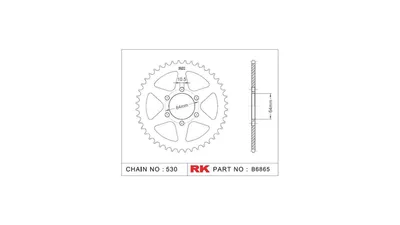 Immagine prodotto di Pignone RK 530 44T acciaio argento