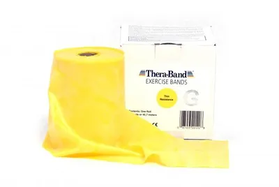 Produktbild von Thera-Band® 45,5m GELB Dünn Leicht Sparpack Theraband