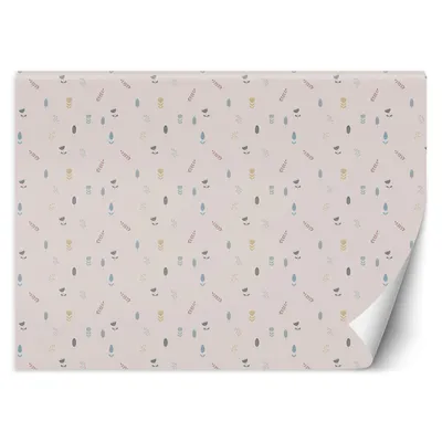 Obrázok produktu pre FOTOTAPETA kvety rastliny 450x315FOTOTAPETA pre detskú izbu AAAxBB cm netkaná tapeta DETSKÉ VZORY tapeta na stenu dizajn spálňa obývacia izba teenager teenager
