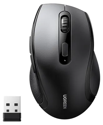 Imagen del producto de Ratón inalámbrico Maus Kabellos, 1600 DPI, 6 botones, con receptor Nano. Diseño ergonómico