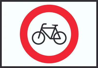 Produktbild von Radfahren verboten Symbol Schild A5 (148x210mm)