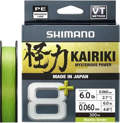 Produktbild von Shimano Kairiki 8+ (Mantis Green) 300m