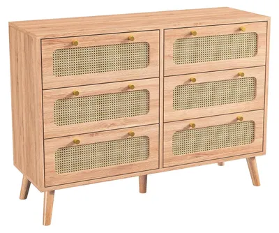 Produktbild von Kommode, Minimalistisches Modernes Design, Reichlich Stauraum, 6 Schubladen-100×34×73cm