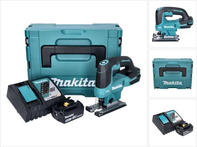Image de Makita DJV184RT1J Scie sauteuse sans fil 18V Brushless + 1x Batterie 5,0Ah + Chargeur + Coffret Makpac
