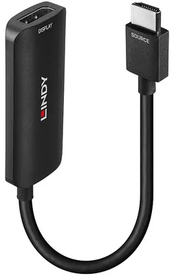 Image de Lindy 38329 câble vidéo et adaptateur 0,157 m HDMI Type A (Standard) DisplayPort Noir