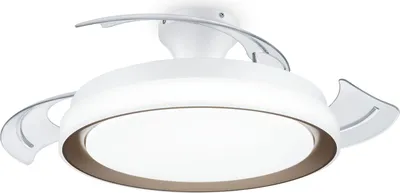 Produktbild von Philips Bliss Deckenventilator mit Beleuchtung, 35+28W, Haushalts-Lamellenlüfter, Gold, Zimmerdecke, Metall, Kunststoff, 51 cm, IP20