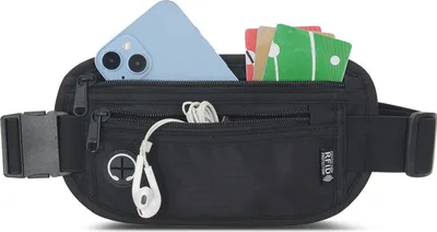 Image de INF Sac banane anti-RFID - Pochette de voyage antivol Le noir