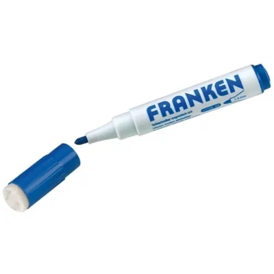 Image de Marqueur pour tableaux blancs avec éponge bleu Z170803 Franken