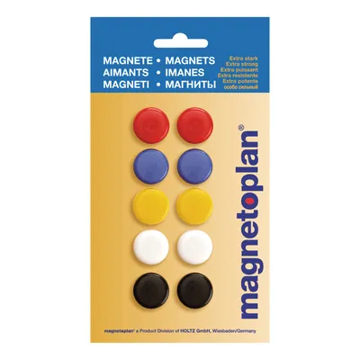Produktbild von Signalmagnet farbig sortiert 20mm 10St