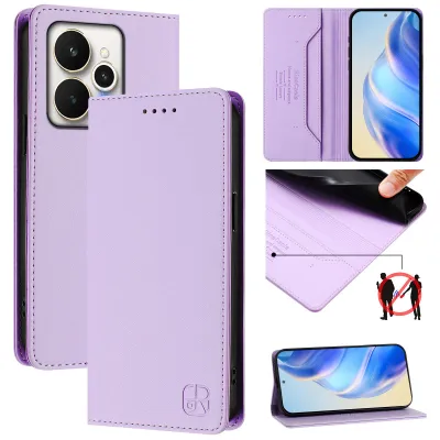 Immagine prodotto di Custodia in pelle per Realme 15 / Realme 15 Pro 5G, flip case con slot per carte, portafoglio e supporto Viola