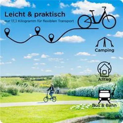 Produktbild von Zündapp ZF40 20 Zoll Klapprad Klappfahrrad Faltrad StVZO Faltfahrrad Erwachsene Damen Herren tiefer Einstieg