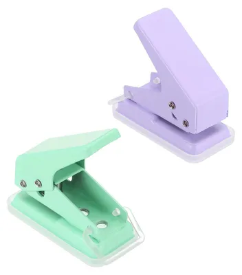 Einloch-Locher 6 mm, 2 Stück, Metall, für Basteln & Scrapbooking