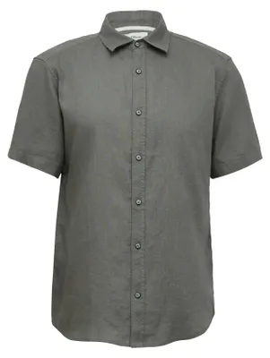 Produktbild von s.Oliver Leinenhemd Regular Fit mit Button-Down-Kragen und Brusttasche, luftig-leicht