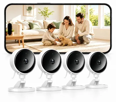 Zdjęcie produktu dla WOLFANG, kamera monitoringu wewnętrznego, 1080P, kamera do monitoringu, do użytku w domu