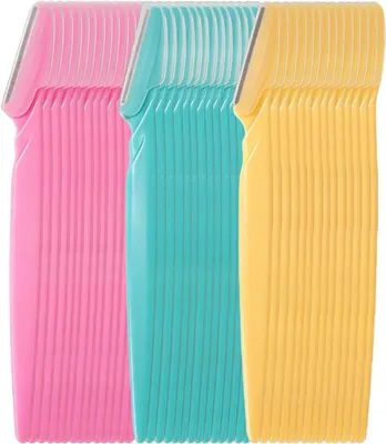 Produktbild von Augenbrauenrasierer Set 42 Stücke, rosa blau gelb, für Gesichtshaare