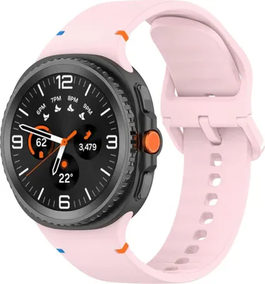 Produktbild von Bizon Strap Uhr Silikon G Samsung Galaxy Watch 8 40mm / 44mm / 8 Classic 46mm pink