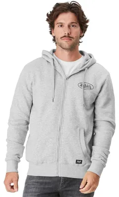 Immagine prodotto di Felpa con cappuccio e zip, in pile, colore grigio - taglia XXL