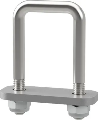 Obrázok produktu pre U-skrutka M10 s upínacou doskou a maticami spustenie pomoci trailer pozinkované SUPROD, M10, LW=41, LH=85 mm