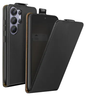 Obrázok produktu pre Avizar, vertikálne magnetické puzdro s klopkou pre Galaxy S26 Ultra s priehradkou na karty, čierna