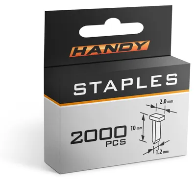Zdjęcie produktu dla Zszywki do zszywacza / pistoletu na zszywki - 1,2 x 2 x 10 mm - 2000 sztuk - w tym do zszywacza ręcznego