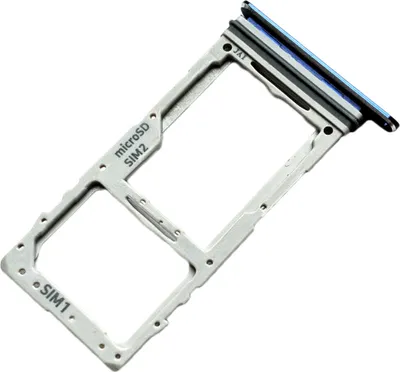 Produktbild von Simkartenhalter und micro-SD Card Fach für Samsung Galaxy S10 Lite (SM-G770F/DS), Original Ersatzteil, Blau