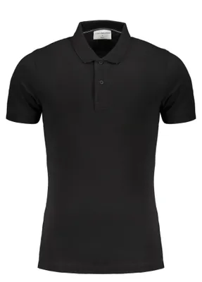 Produktbild von Elegantes Kurzarm-Poloshirt für Herren in Schwarz - Schmale Passform