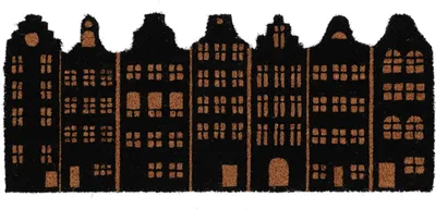 Produktbild von Zauberhafte Landhaus Türmatte Giebelhäuser; Kokos Matte, Fussmatte Weihnachten
