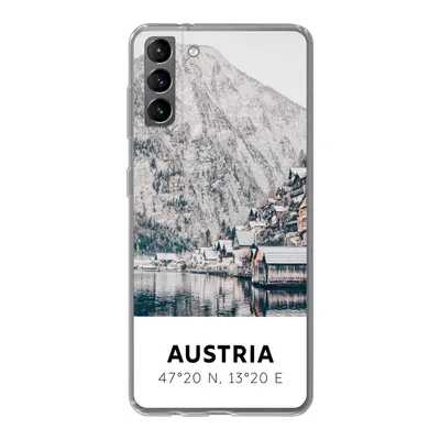 Produktbild von MuchoWow® Handyhülle Schutzhülle Hülle für Samsung Galaxy S21 Plus Österreich - Wasser - Berge - Alpen Silikon Softcase Handy Hülle - Handy-Tasche