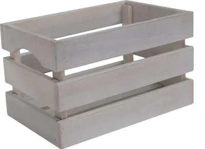 Produktbild von TrendLine Holzbox weiß lasiert 33 x 23,5 x 20 cm (L x B )