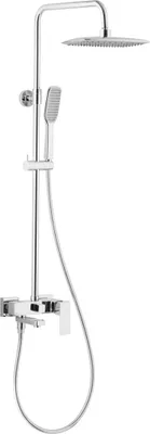 Obrázek produktu pro Sprchový set KFA Logon s dešťovou sprchou s baterií chrom (5136-915-00)