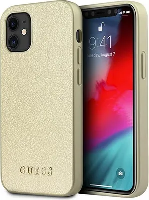 Produktbild von Guess Guhcp12Siglgo Iphone 12 Mini 5,4 Gold/Gold Hardcase Schillernd