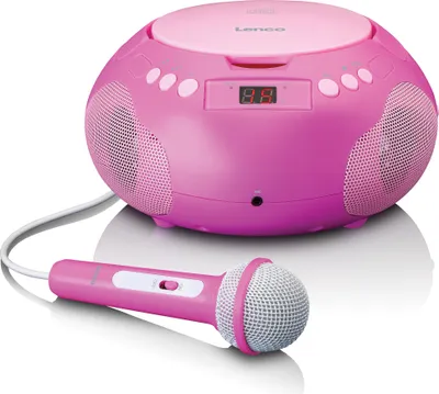 Obrázok produktu pre Lenco SCD-620PK - Detský rádioprehrávač CD - ružový