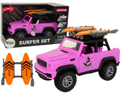 Obrázek produktu pro Terénní auto 1:14 Frikční pohon Růžové surfování