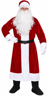 Produktbild von Premium Weihnachtsmann-Mantel, 6-teilig, Dunkelrot, Größe:XXXL/XXXXL