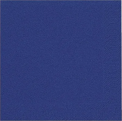 Produktbild von Duni 104053 Dinner-Servietten 3lagig Tissue Uni dunkelblau, 40 x 40 cm, 20 Stück
