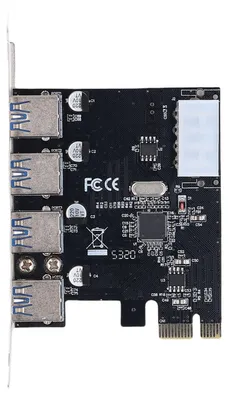 Image de Carte d'extension PCI Express USB 3.0 compatible avec Windows 2000, 4 ports ultra-rapides à 5 Gbps pour PC de bureau